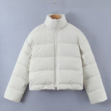 Women Cotton Quilted Coat Winter Casual Couple Clothes Sports Jacket Warm Thickened Cotton Padded Jacket