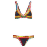 Hand Crocheted Bikini Knitted Stitching Swimsuit Set - Angelique