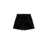 Sommer Frauen Stretch Hohe Taille Shorts Lose Baumwolle Kurzarm T-shirt