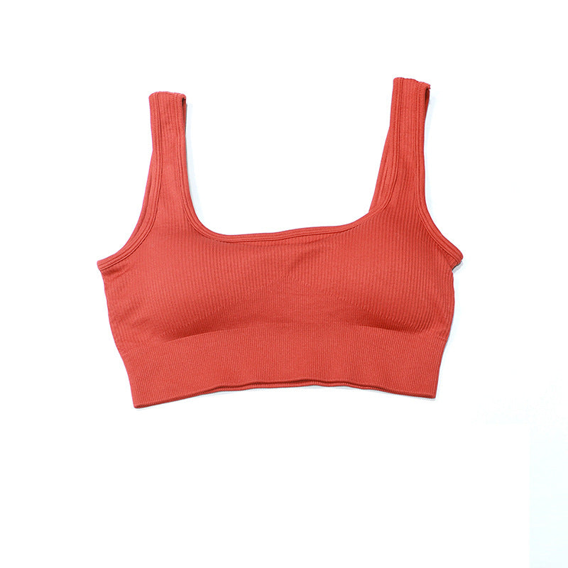 High Strength Shockproof Workout Bra Beauty Back Big Chest Push Up Sports Bra Women Thread Yoga Vest Top