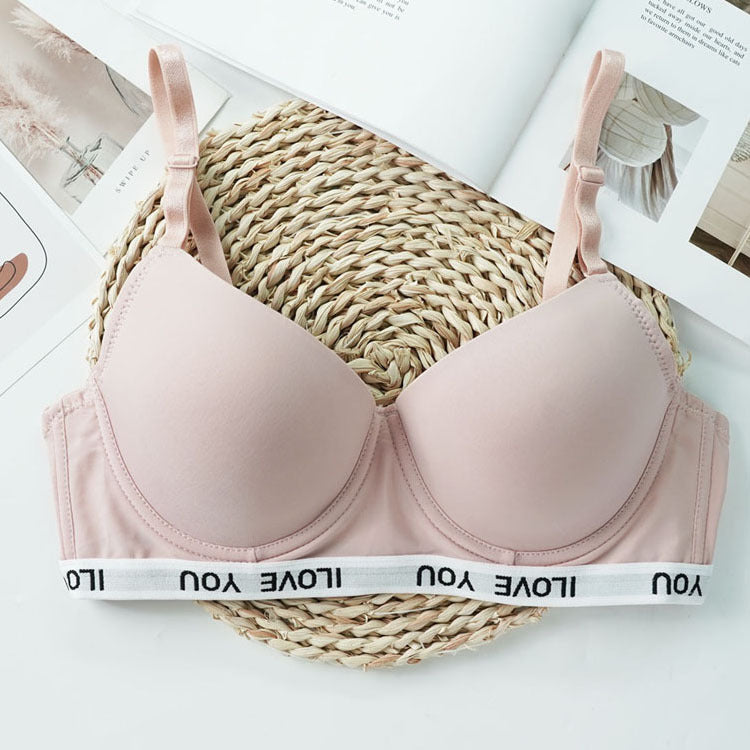 Bralette Bequeme Unterwäsche Große Brust Kleine Spitze Dünne Push-Up Sexy Brust Halten Verstellbaren BH