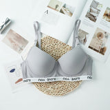 bralette Comfortable Underwear Big Chest Small Lace Thin Push Up Sexy Breast Holding Adjustable Bra