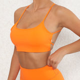 Breathable Nude Feel Yoga Bra Running Exercise Underwear Beauty Back Fitness Top Yoga Clothes Women