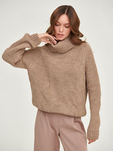 Knitted Loose Arrival High Neck Thickened Autumn Winter Sweater Collared