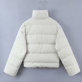 Women Cotton Quilted Coat Winter Casual Couple Clothes Sports Jacket Warm Thickened Cotton Padded Jacket