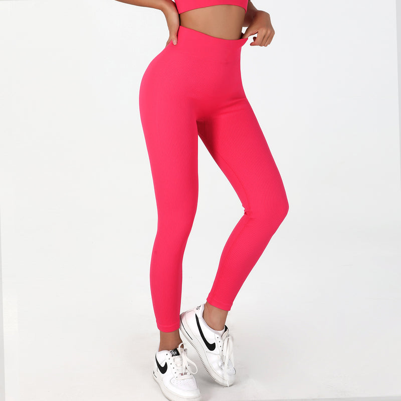 Quick Drying Tight Seamless Yoga Clothes Fitness Suit Women Halter Yoga Sports Underwear Peach Hip Yoga Pants