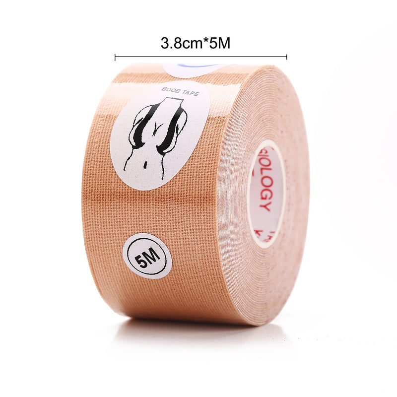 Boobtape Bra Cloth Tape Breast Pad Can Be Cut Breast Pad Invisible Bra Elastic Fabric Chest Paste