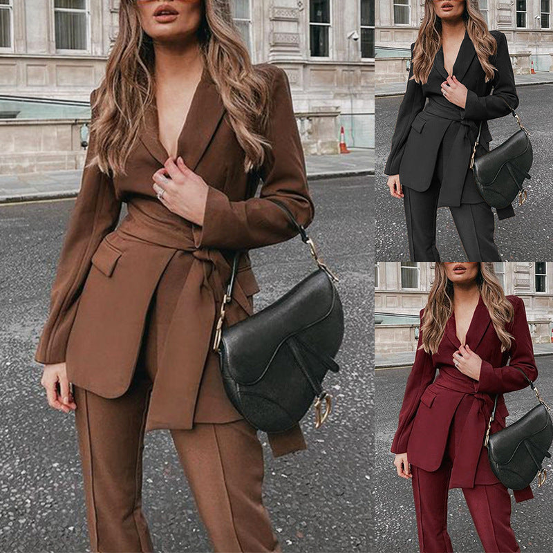 autumn New   Fashion Suit Two-Piece Set Blazer - Angelique