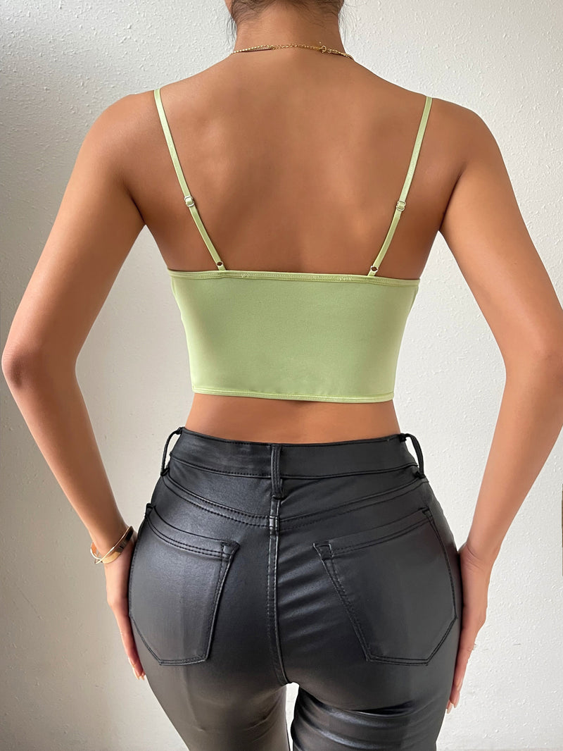 Summer Diamond Slim Fit Sexy Backless Boning Corset Steel Ring Solid Color All Matching Sexy Vest