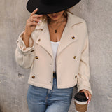 Women Wear Solid Color Autumn Short Jacket