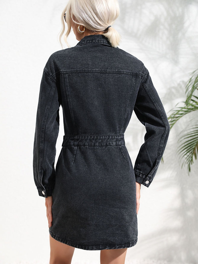 Trendy Grace Elegant Denim Dress Women