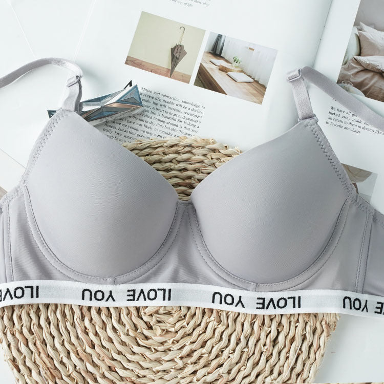 Bralette Bequeme Unterwäsche Große Brust Kleine Spitze Dünne Push-Up Sexy Brust Halten Verstellbaren BH