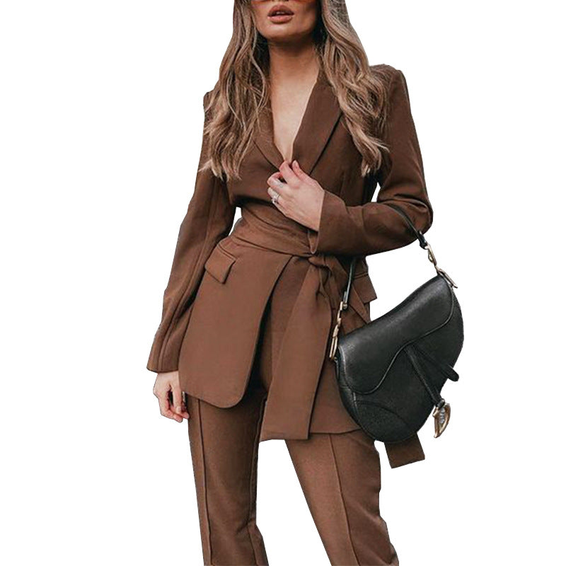 autumn New   Fashion Suit Two-Piece Set Blazer - Angelique