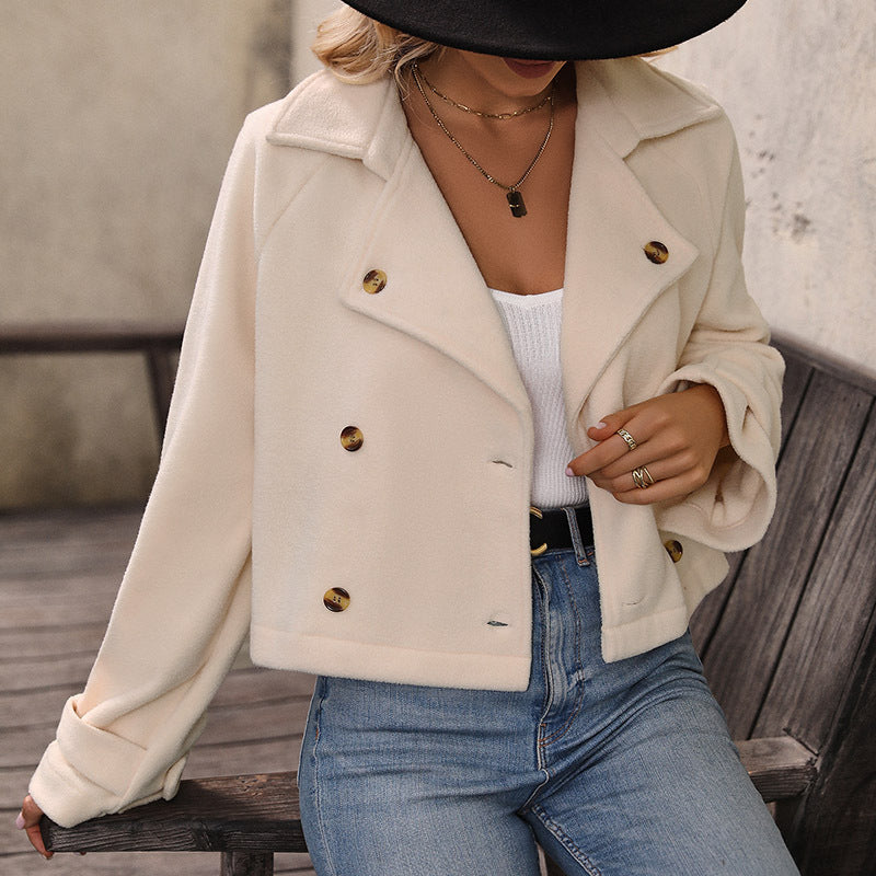 Women Wear Solid Color Autumn Short Jacket