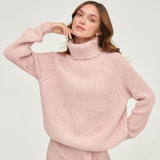 Knitted Loose Arrival High Neck Thickened Autumn Winter Sweater Collared