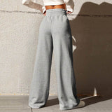 Fall Sports Pants Women Straight Loose Sweatpants Tide Brand Wide Leg Pants Outdoor Dance Casual Trousers