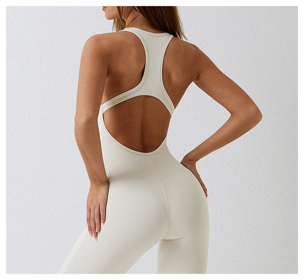 Tight One Piece Aerial Beauty Back Yoga Clothes Women High Elastic One Piece Yoga Jumpsuit Women