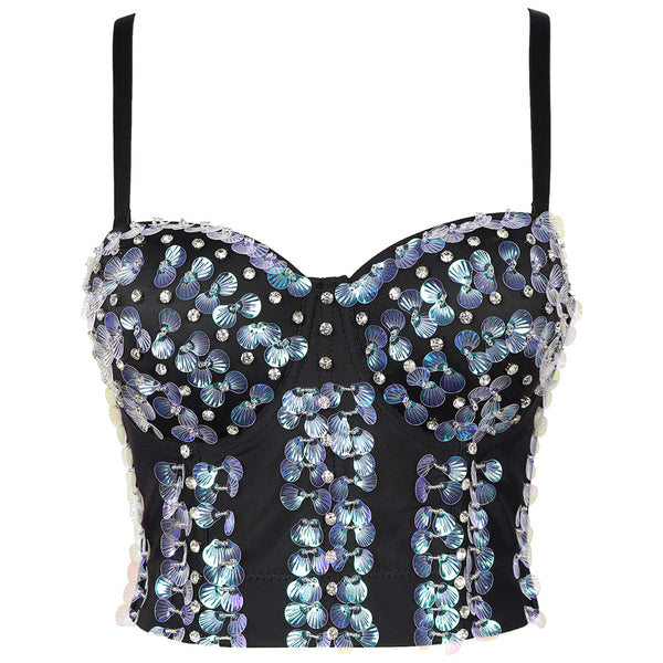 sexy Bauchtanz Kostüm Strass Bodenriemen Unterwäsche Frauen Tube Top Beauty Back Boning Korsett Boning Korsett Korsett