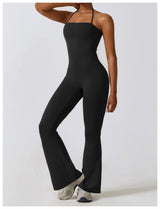 Quick Drying Tight One Piece Nude Feel Casual Sports Fitness Clothes Dance Micro Pull Yoga Jumpsuit